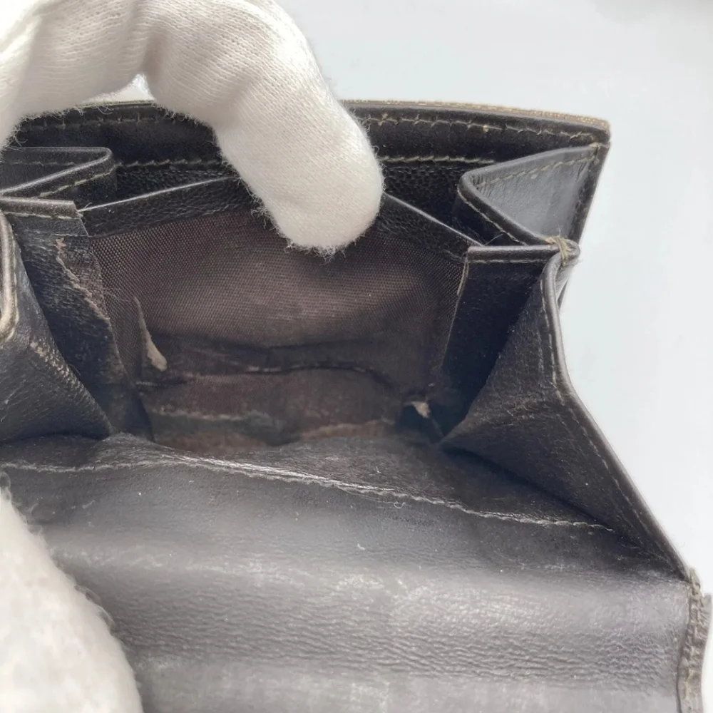 🤎🔹️GUCCI 🔹️purse Leather wallet Italy GG Canvas Brown Supreme - Picture 12 of 15